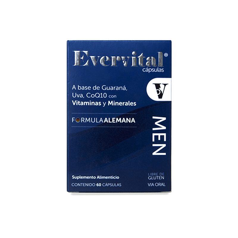 Evervital Men Suplementos Alimenticio Con 30 Capsulas