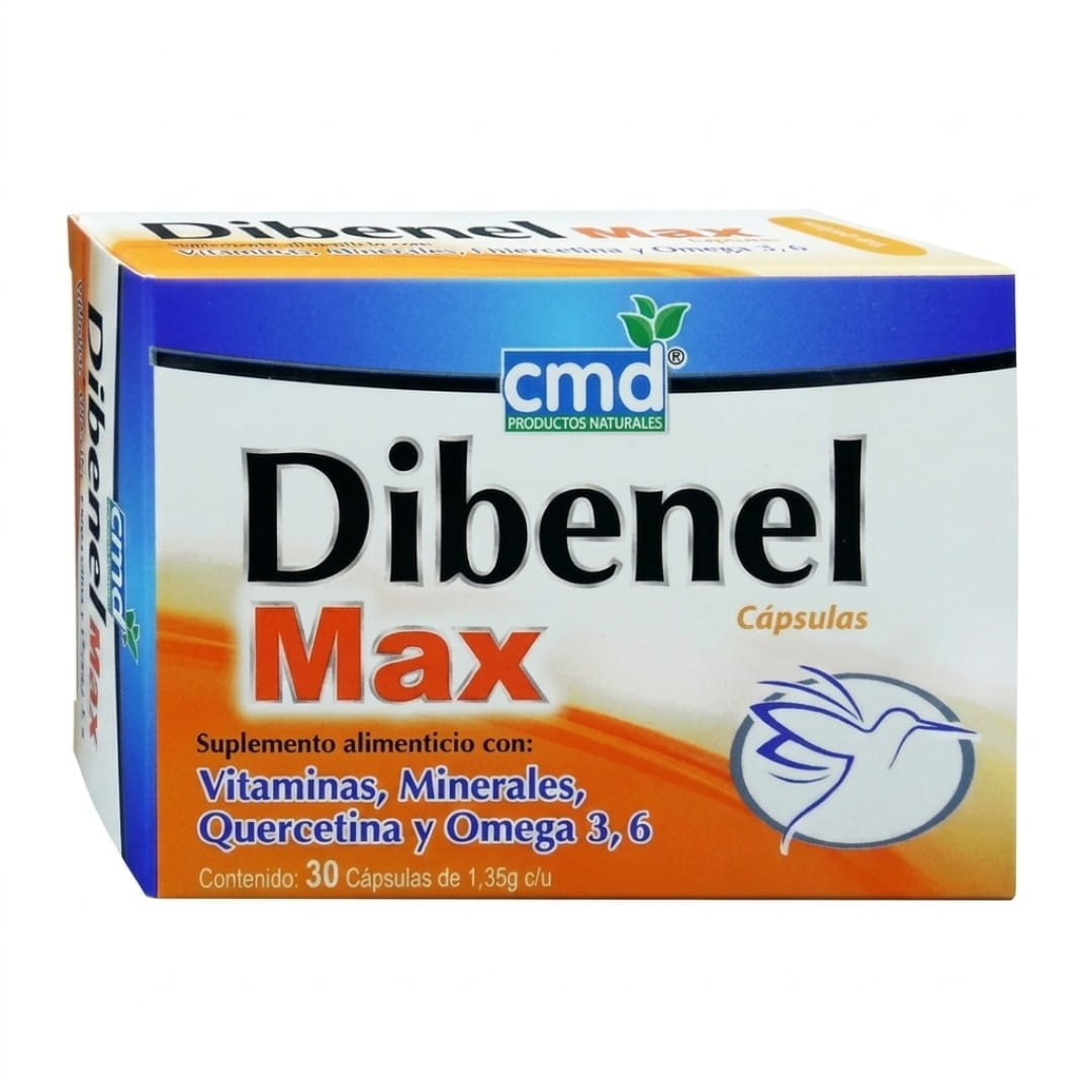 Dibenel-Max (Vit/Minerales/Quercetina/Omega 3,6) 30 Capsulas
