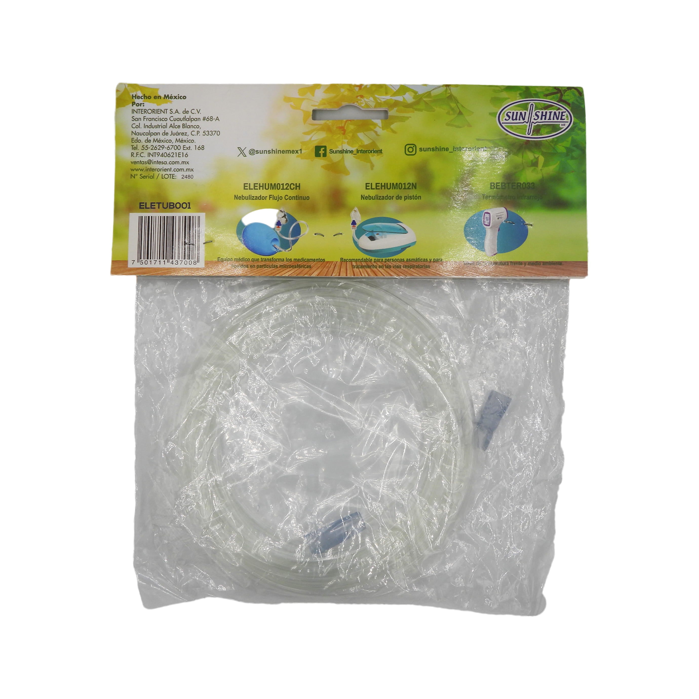 Tubo De Oxigeno 4.07 Metros Sun Shine