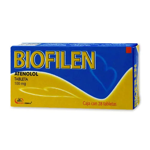 Biofilen (Atenolol) 100 Mg Con 28 Tabletas
