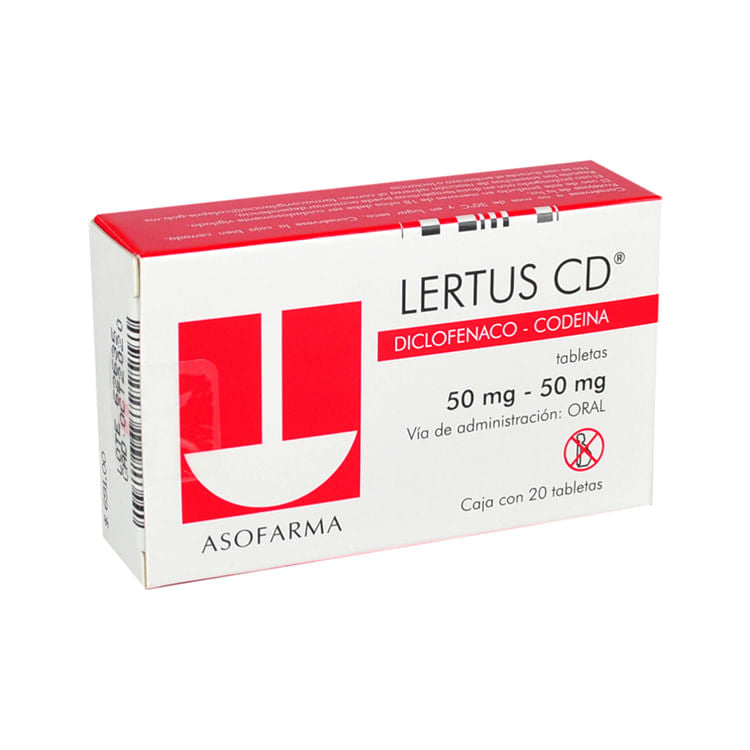 Lertus-Cd 50/50Mg 20 Comprimidos