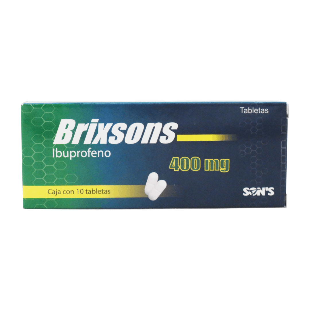 Brixsons (Ibuprofeno) 400 Mg Con 10 Tabletas