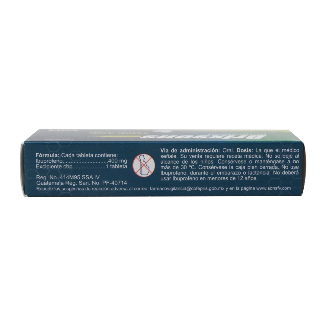 Brixsons (Ibuprofeno) 400 Mg Con 10 Tabletas