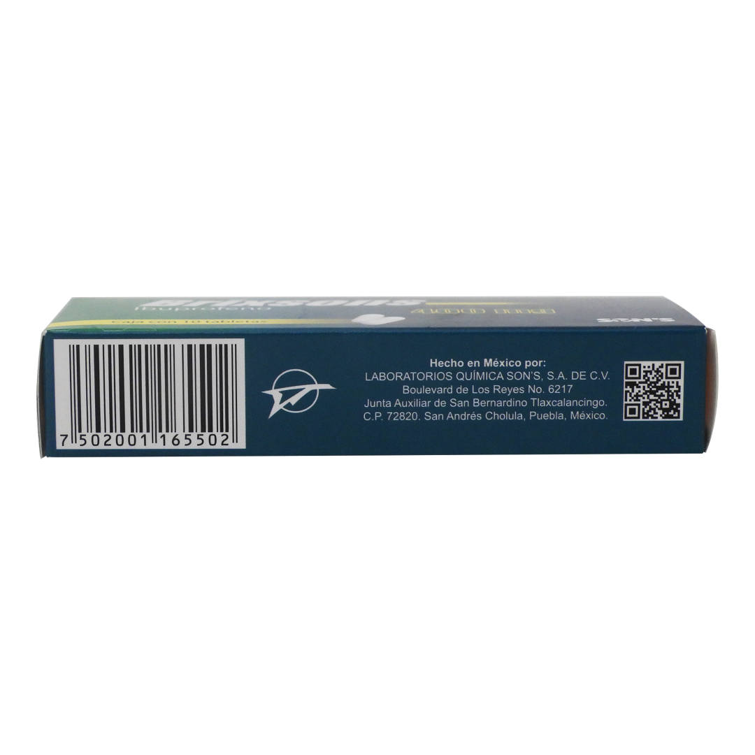 Brixsons (Ibuprofeno) 400 Mg Con 10 Tabletas