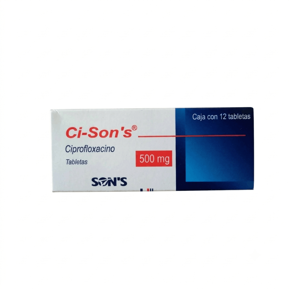 Ci-Sons (Ciprofloxacino) 500 Mg Con 12 Tabletas