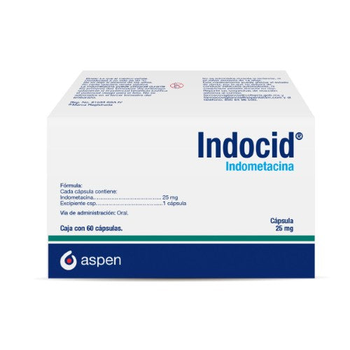 Indocid 25 Mg Con 60 Capsulas