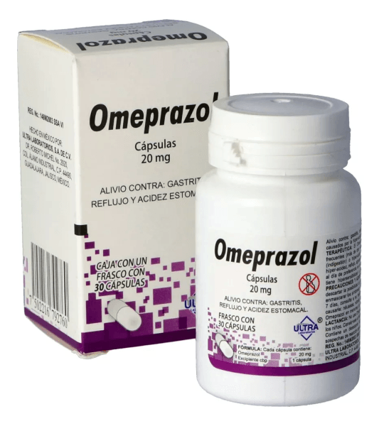 Omeprazol 20Mg Con 30 Capsulas