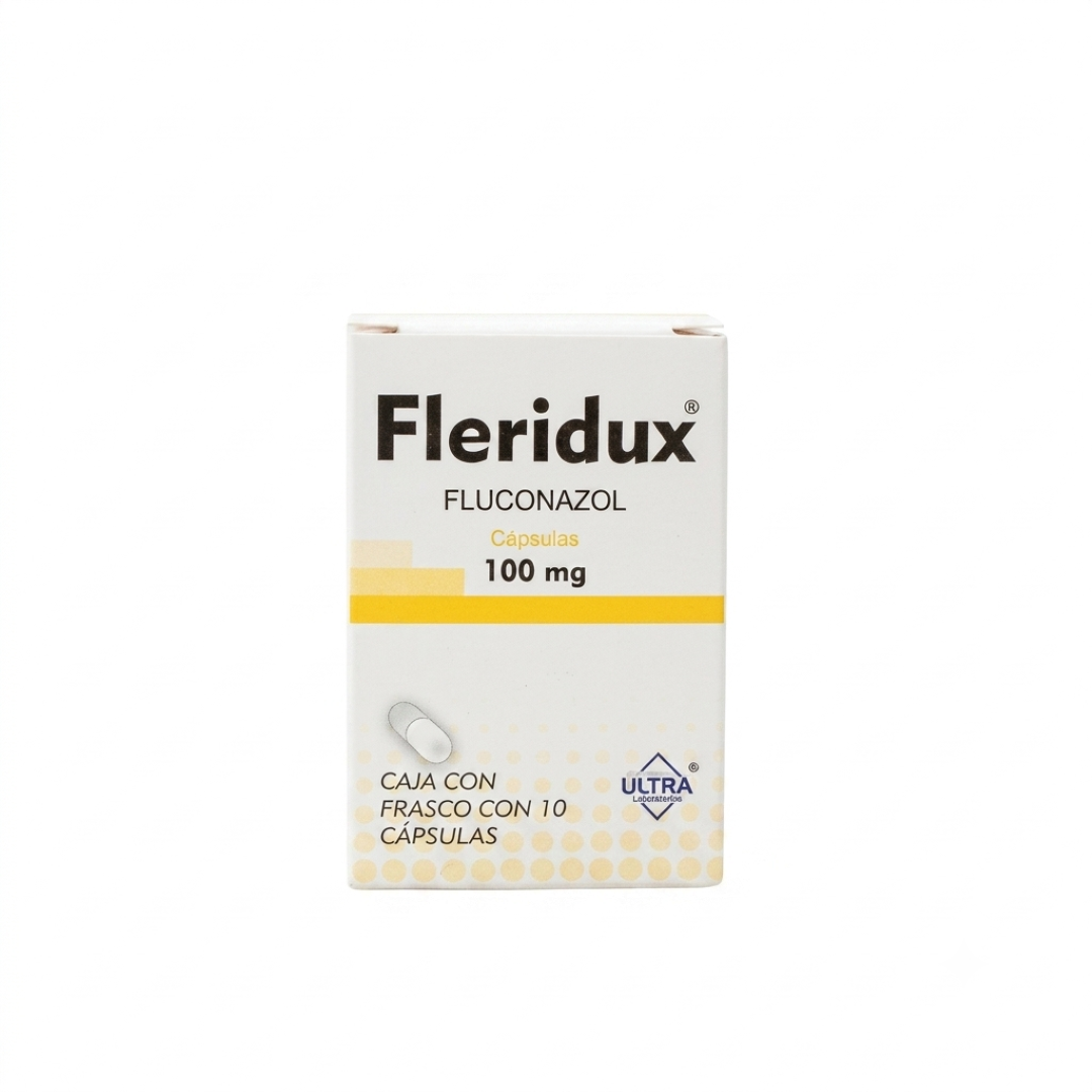 Fleridux (Fluconazol) 100 Mg Con 10 Capsulas