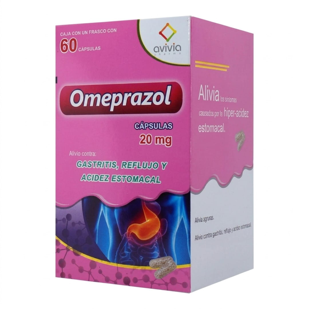 Omeprazol 20 Mg Con 60 Capsulas Avivia