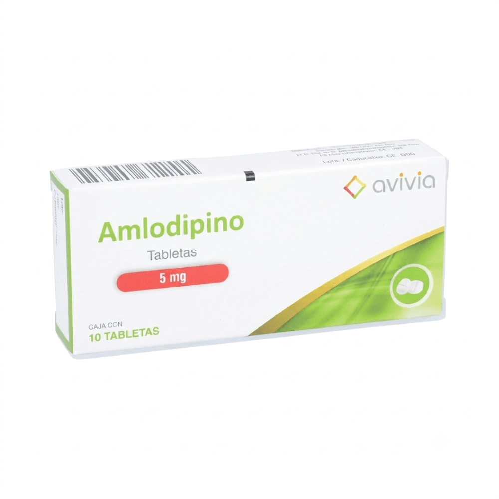 Amlodipino 5 Mg Con 10 Tabletas Avivia