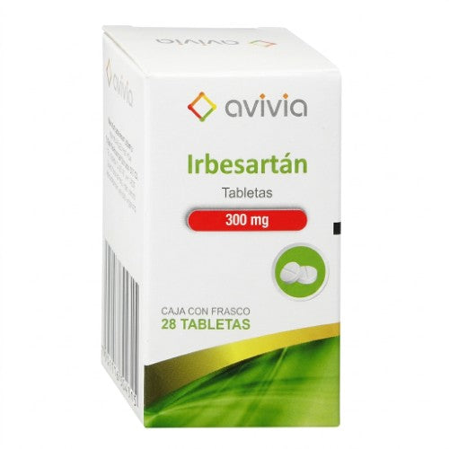 Irbesartan 300 Mg Con 28 Tabletas