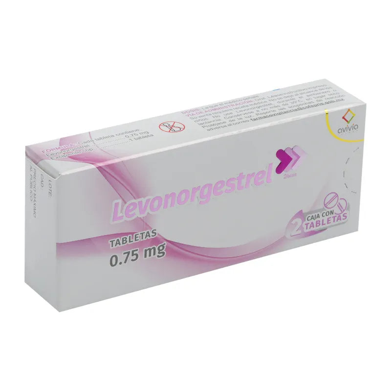 Levonorgestrel 0.75 Mg Con 2 Tabletas Avivia