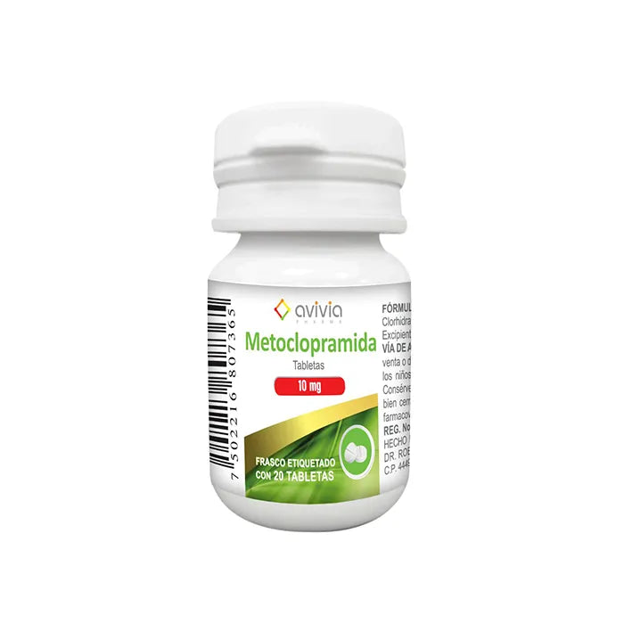 Metoclopramida 10 Mg Frasco Con 20 Tabletas Avivia