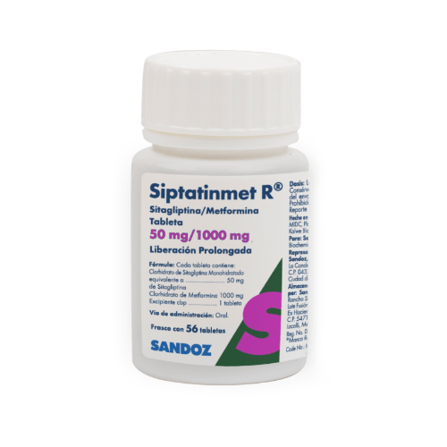 Siptatinmet R 50/1000 Mg Con 56 Tabletas De Liberacion Prolongada