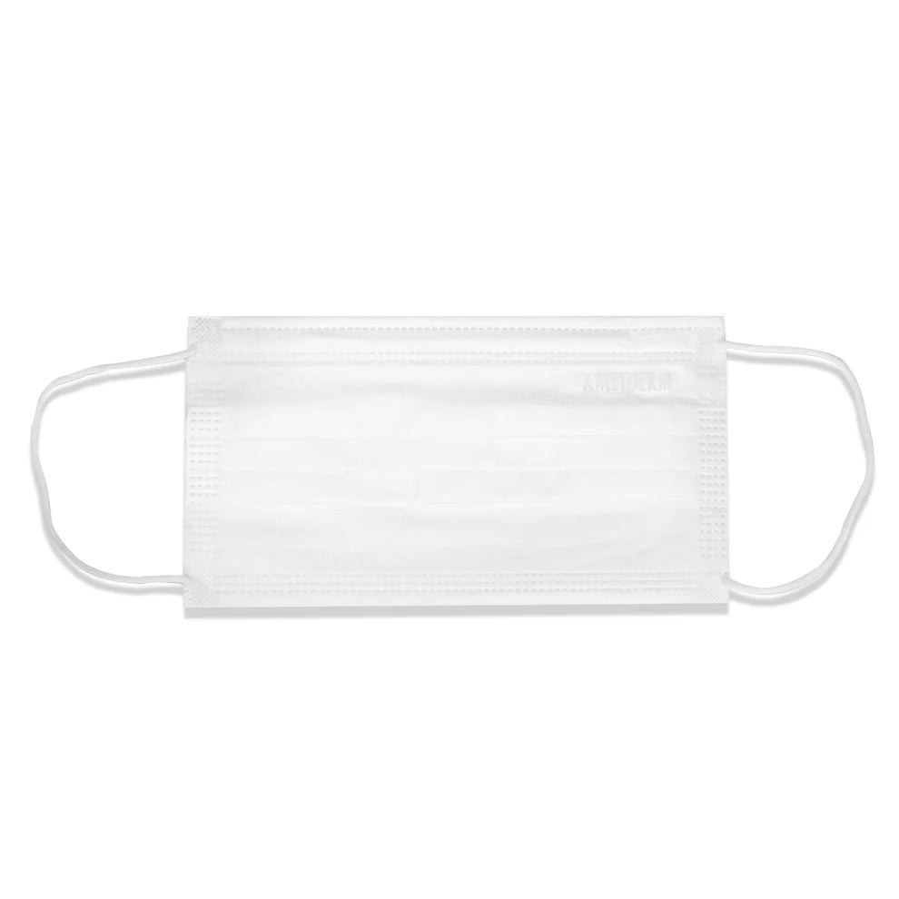 Cubre Bocas Blanco 3 Pliegos Con 50 Ambiderm