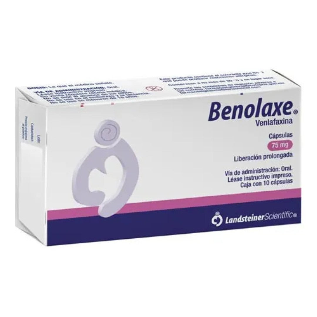 Benolaxe (Venlafaxina) 75 Mg Con 10 Capsulas