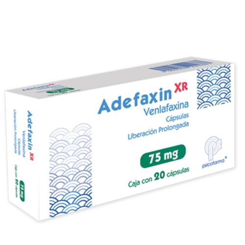 Adefaxin Xr 75 Mg Con 20 Capsulas