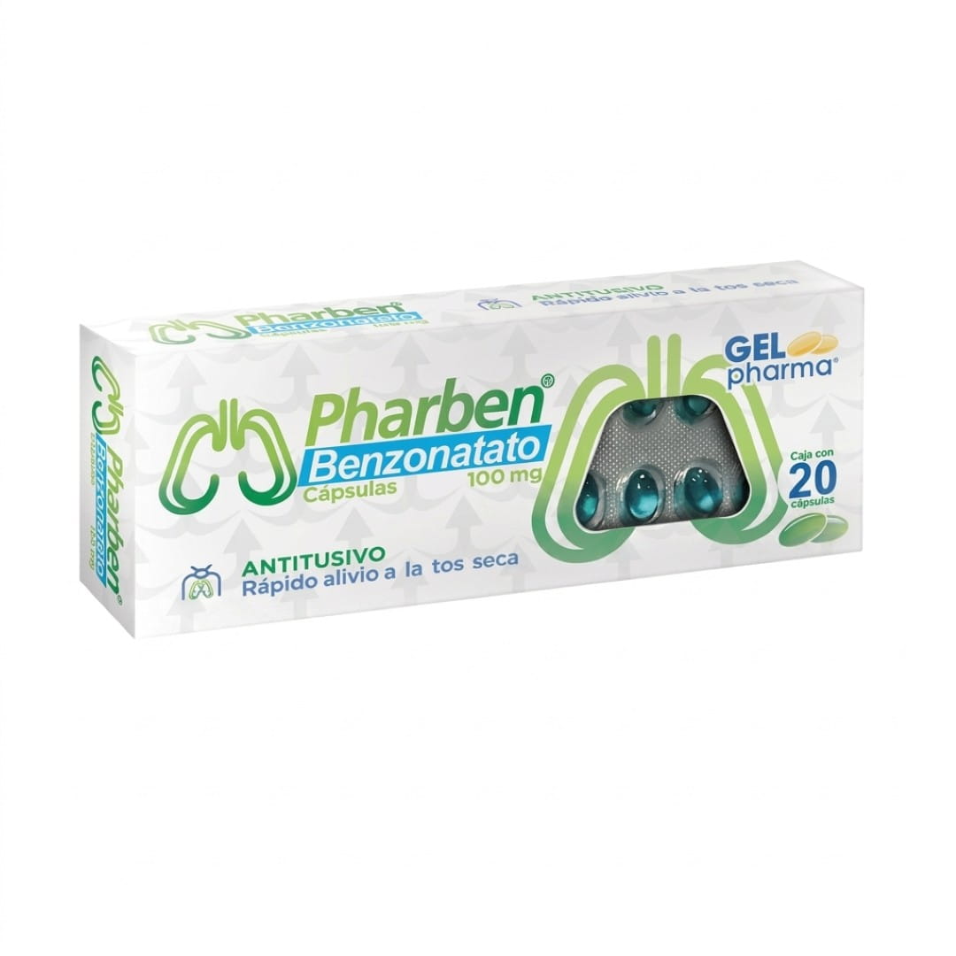 Pharben (Benzonatato) 100 Mg Con 20 Capsulas