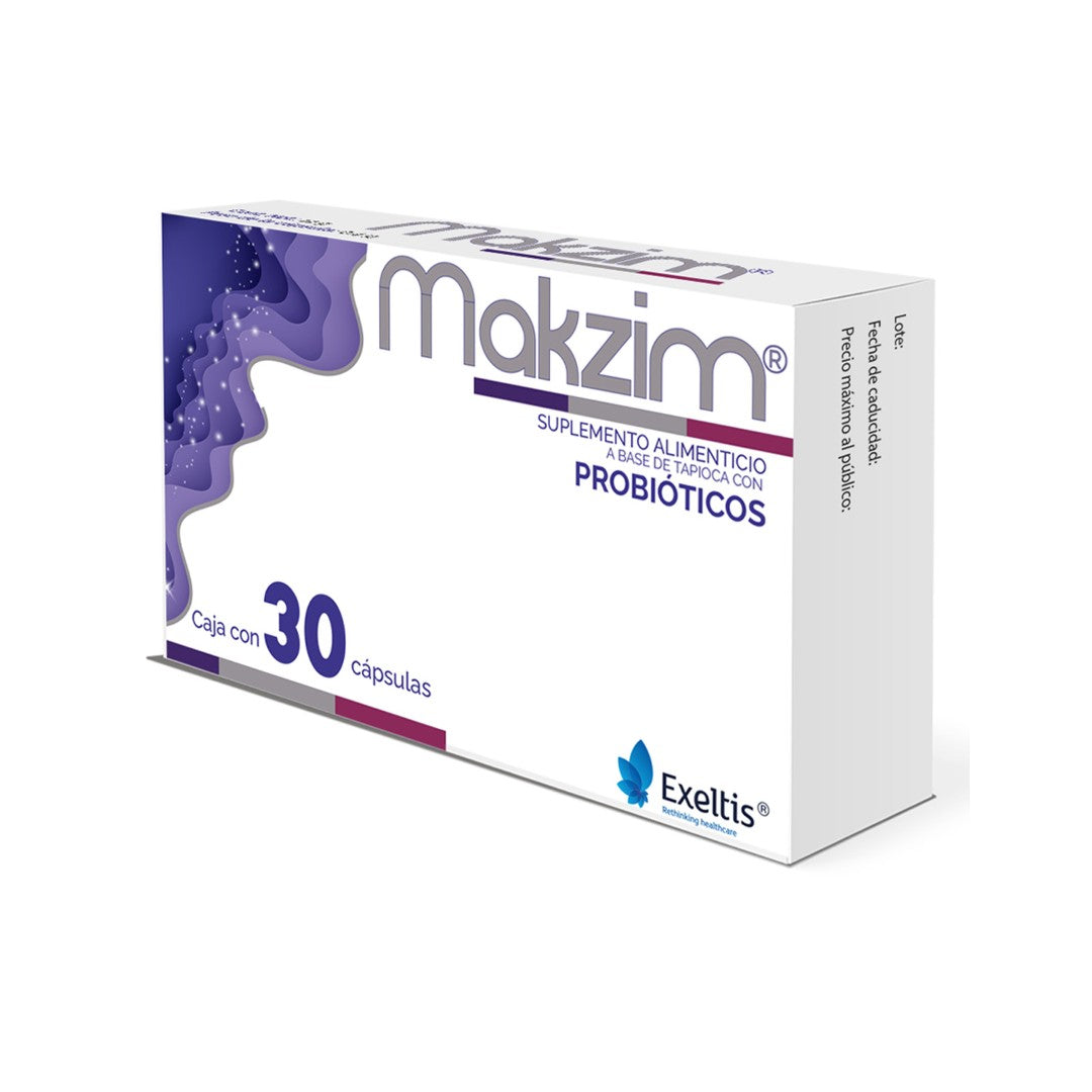 Makzim Suplemento Alimenticio Probioticos Con 30 Capsulas