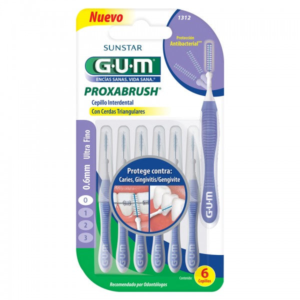 Cepillo Dental  Gum Inter Dental Con 6 Piezas