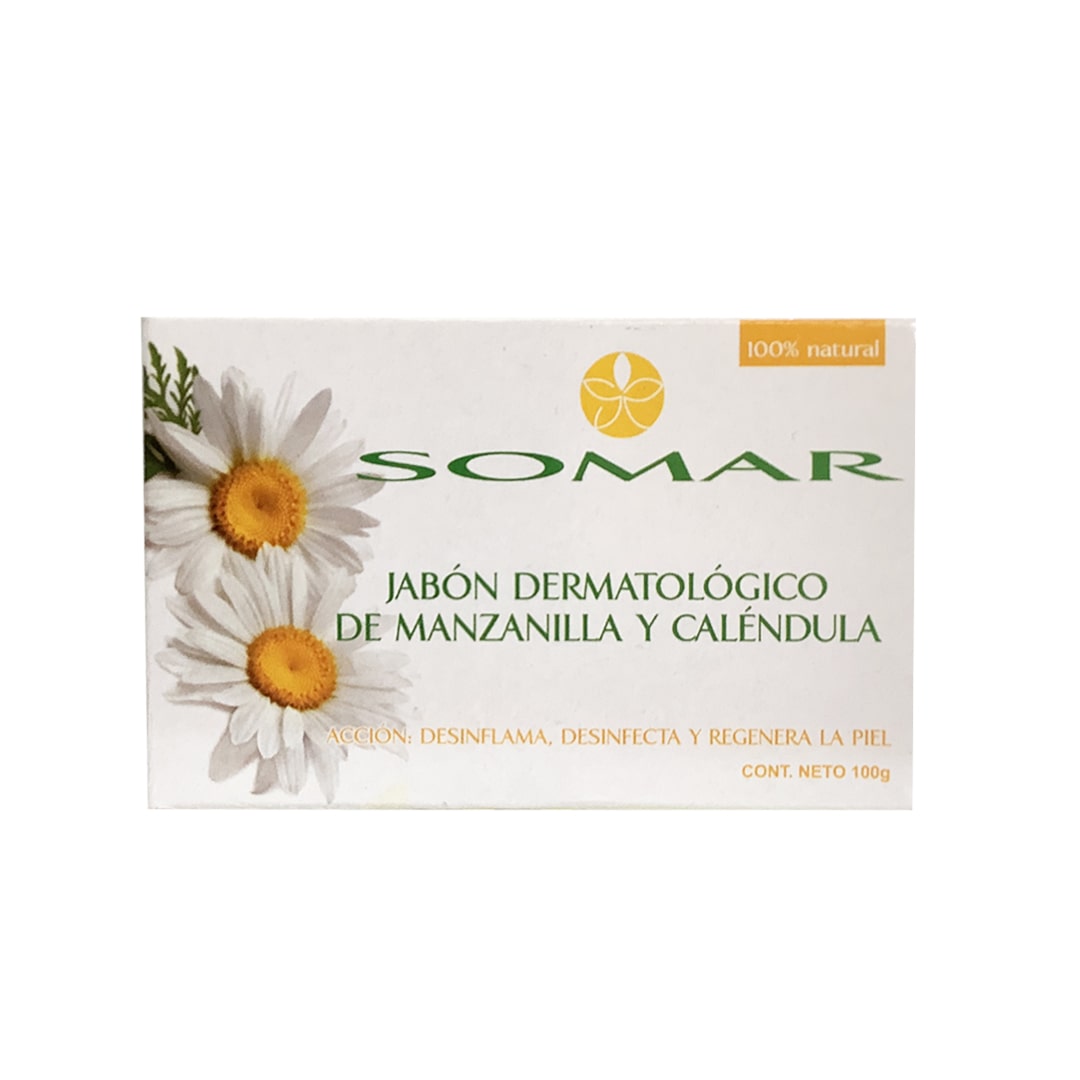 Jabon Dermatologico Manzanilla / Calendula Somar