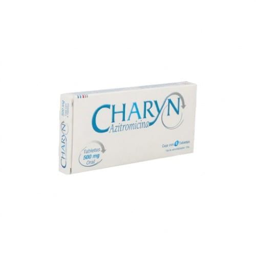 Charyn (Azitromicina) 500 Mg Con 4 Tabletas