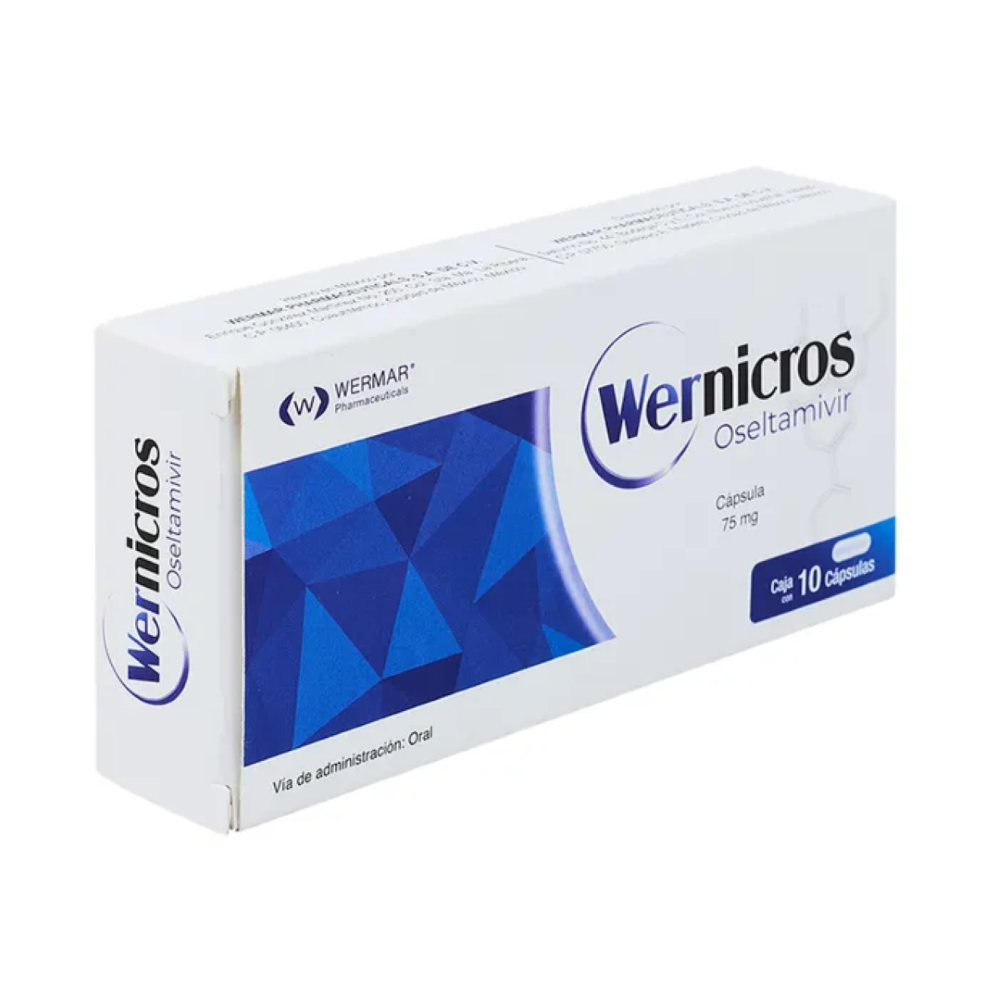 Wernicros (Oseltamivir) 75 Mg Con 10 Capsulas
