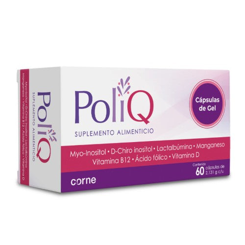 Poliq (Myo-Inositol/Manganeso/ Vit B12 ) Con 60 Capsulas Suplemento Alimenticio