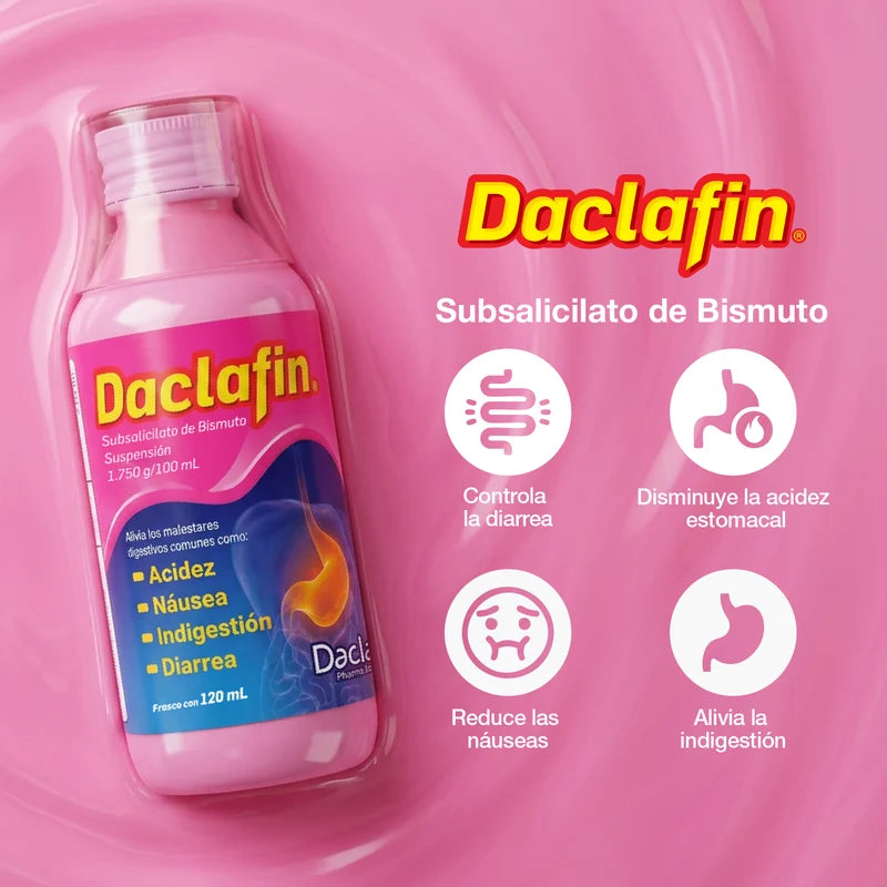 Daclafin (Subsalicilato De Bismuto) Suspension 120 Ml