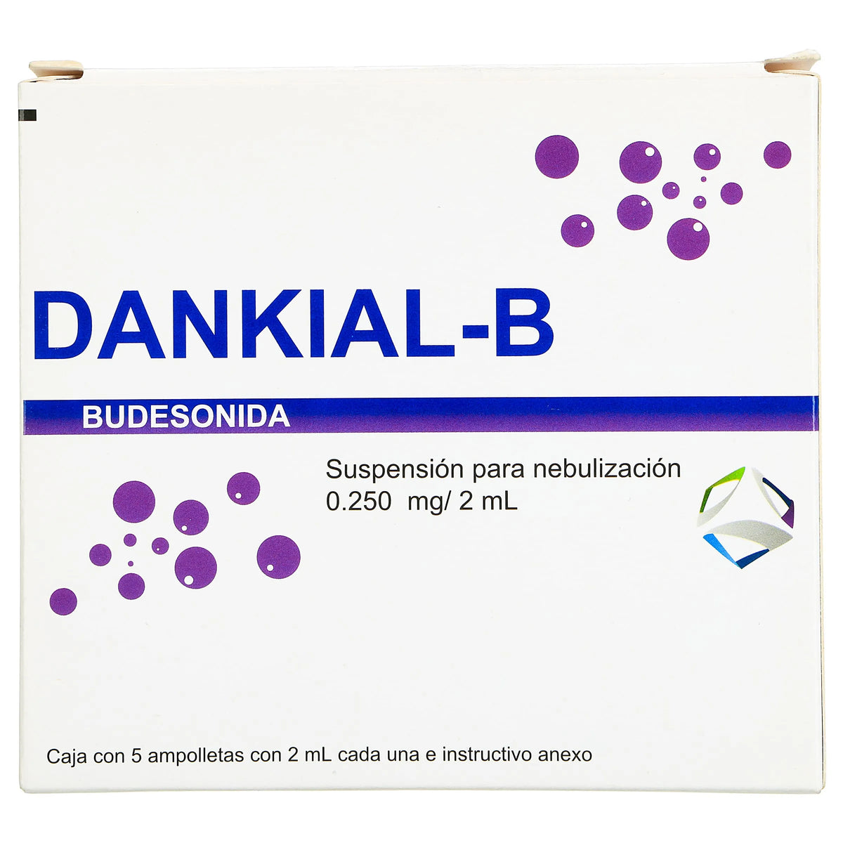 Dankial-B (Budesonida) 0.250 Mg Suspension Para Nebulizar Con 5 Ampolletas 2 Ml