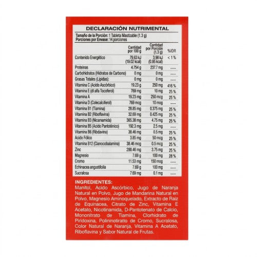 Citrus C Con Echinacea Adulto Con 14 Tabletas Masticables