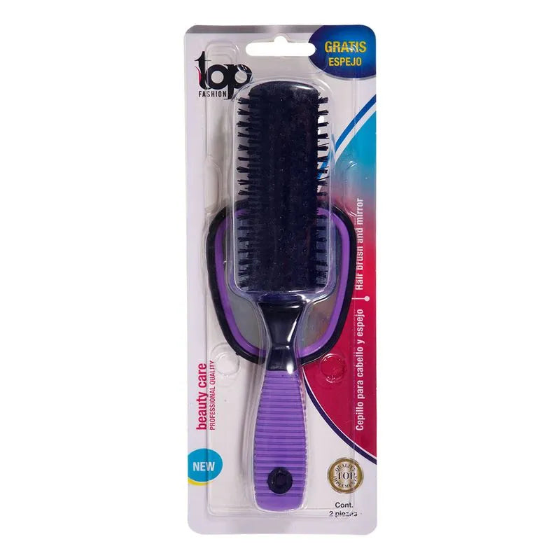 Cepillo Top Fashion Para Cabello Con Espejo