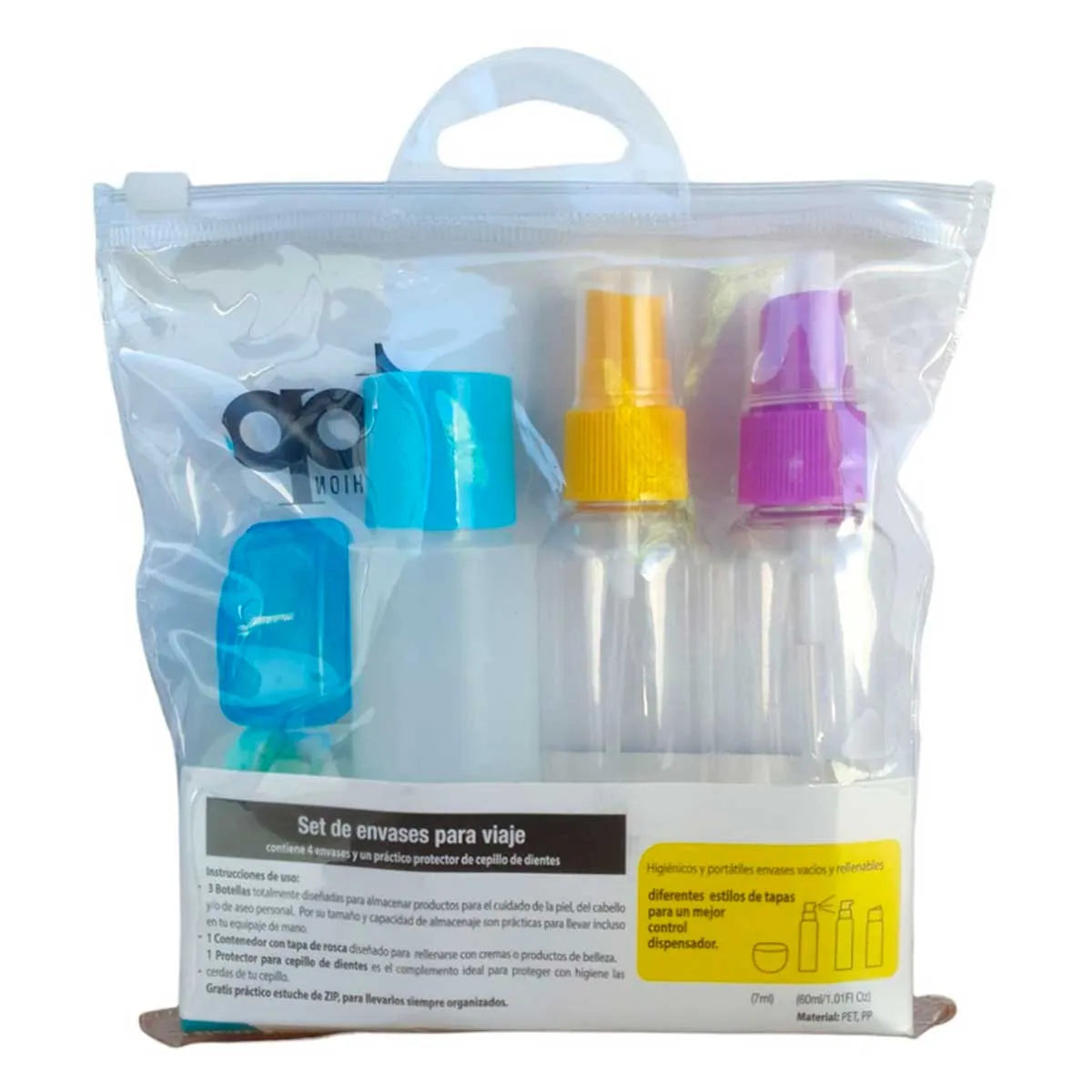 Set De Envases Para Viaje Top Fashion