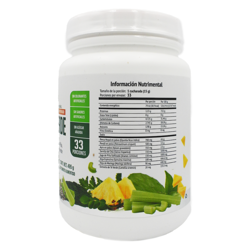 Jugo Verde Liofilizado Healthy Shakes 495 G