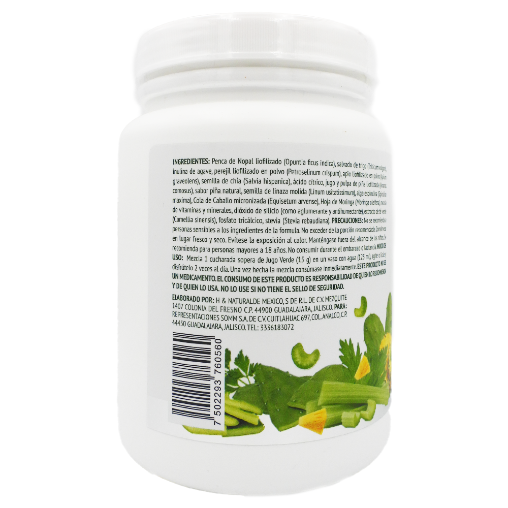 Jugo Verde Liofilizado Healthy Shakes 495 G