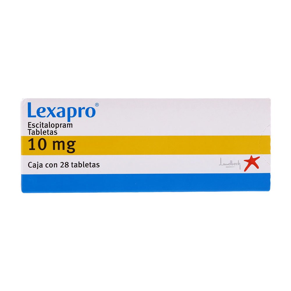 Lexapro 10 Mg Con 28 Tabletas