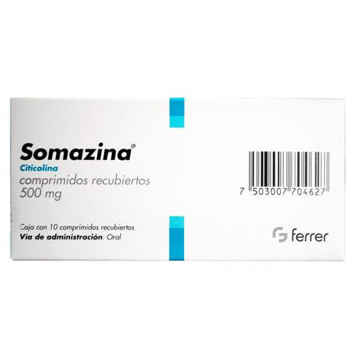 Somazina 500 Mg Con 10 Comprimidos