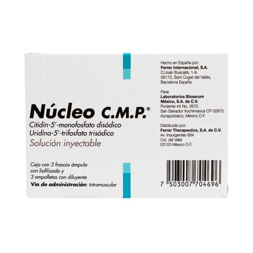 Nucleo C.M.P Con 3 Ampolletas