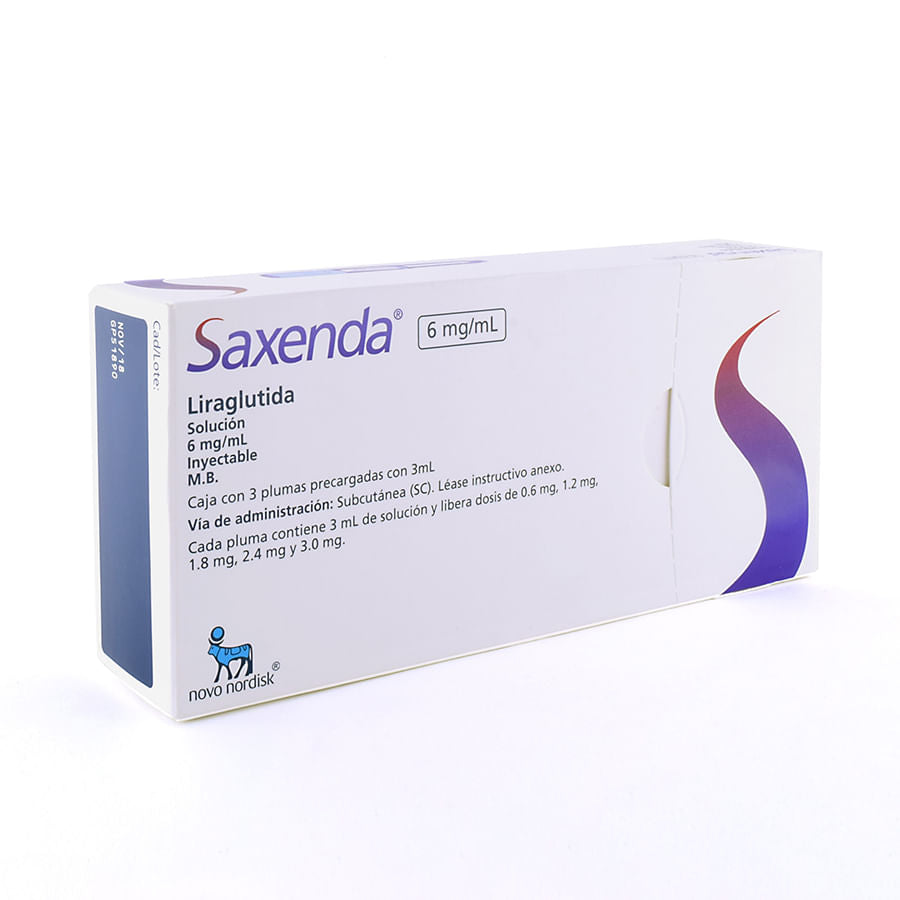 Saxenda 6 Mg/Ml Solucion Inyectable Con 3 Plumas Precargadas De 3 Ml