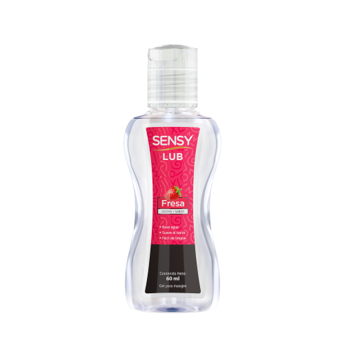 Gel Sensy Lubricante P/Masaje Fresa 60Ml