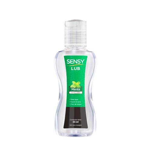 Gel Sensy Lubricante P/Masaje Menta 60Ml