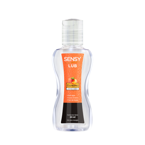 Gel Sensy Lubricante P/Masaje Durazno 60Ml
