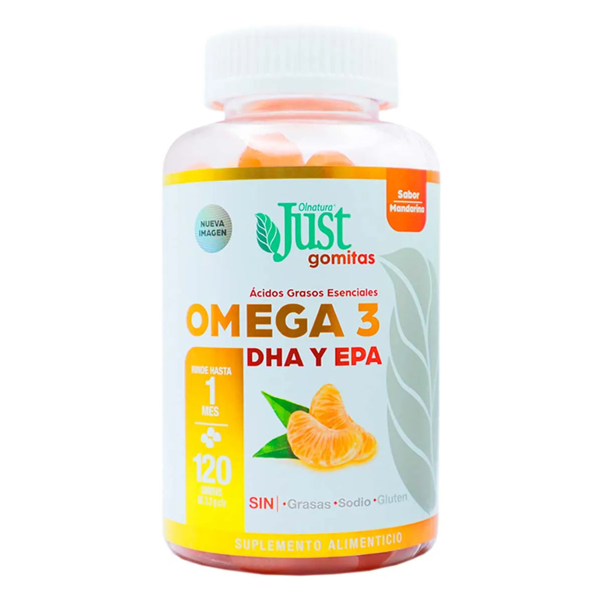 Gomitas Just Omega 3 Suplemento Alimenticio Dha Epa Con 120