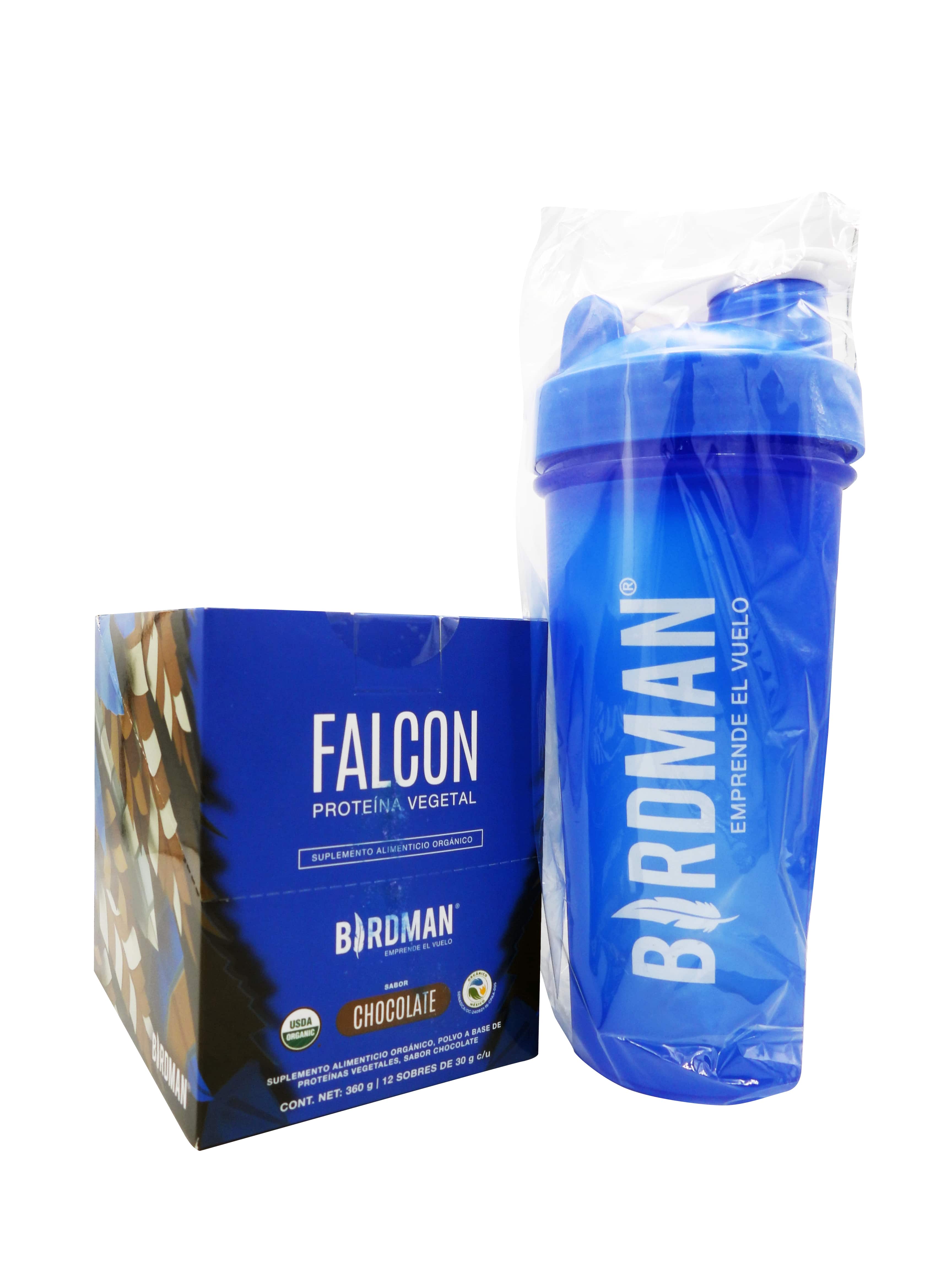 Falcon Proteina Chocolate 360 G Con 10 Sobres Birdman