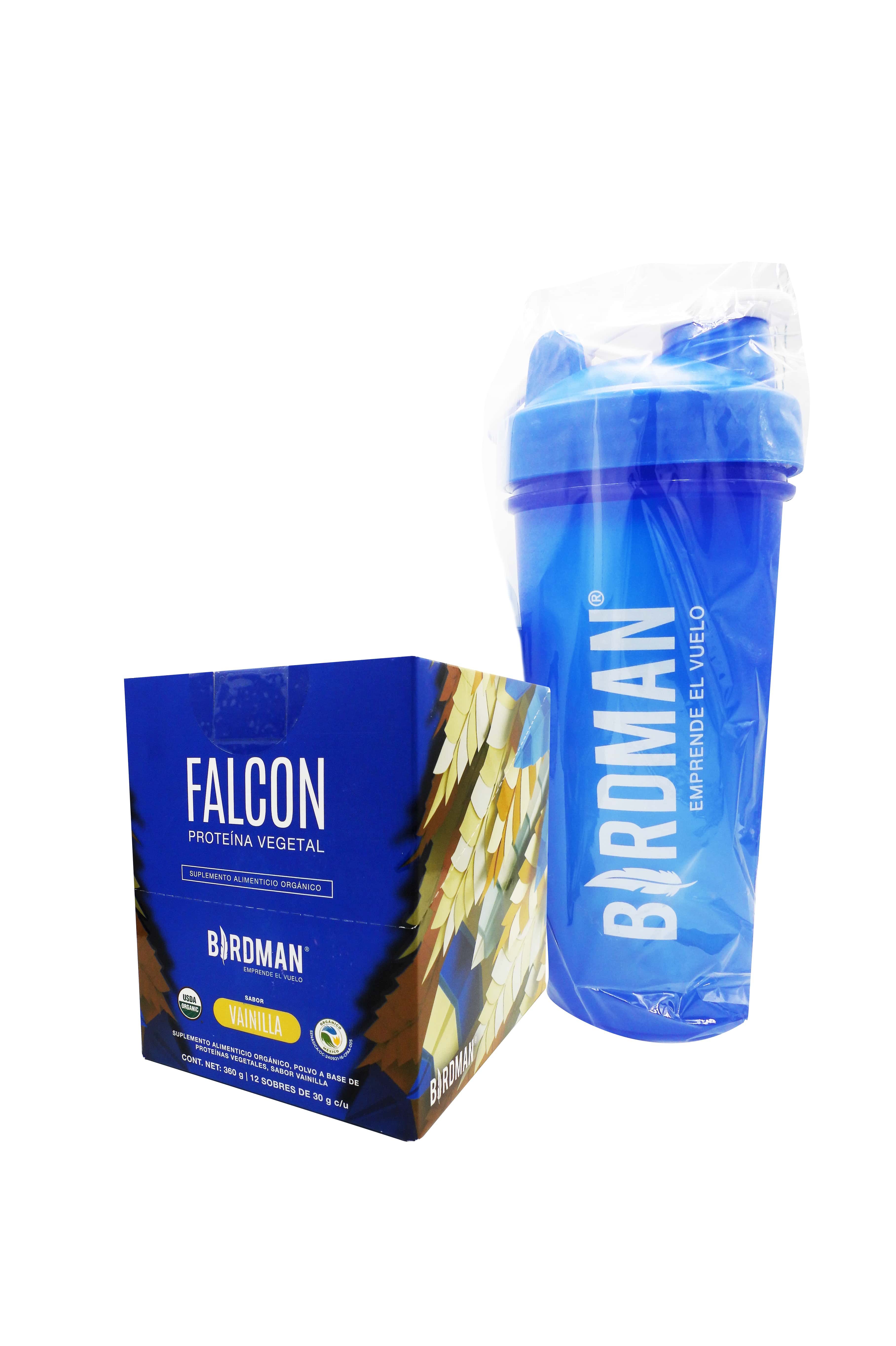 Falcon Proteina Vainilla 360 G Con 10 Sobres Birdman