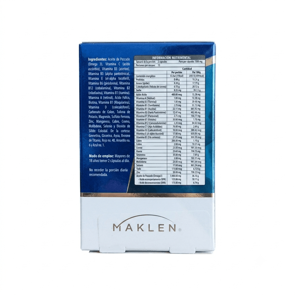 Complemix Men (Vit,Minerales Y Omega 3) 1.3 G Con 30 Capsulas Maklen