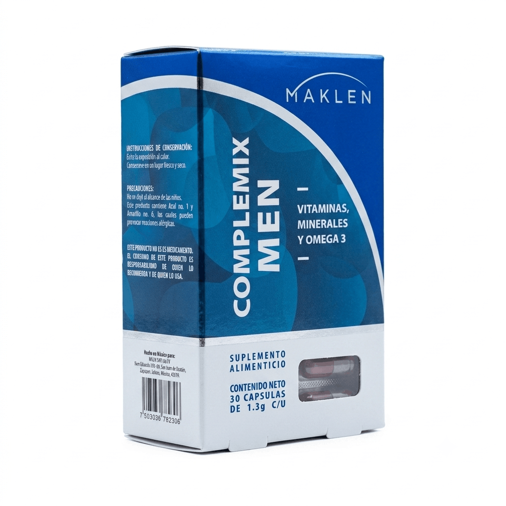 Complemix Men (Vit,Minerales Y Omega 3) 1.3 G Con 30 Capsulas Maklen