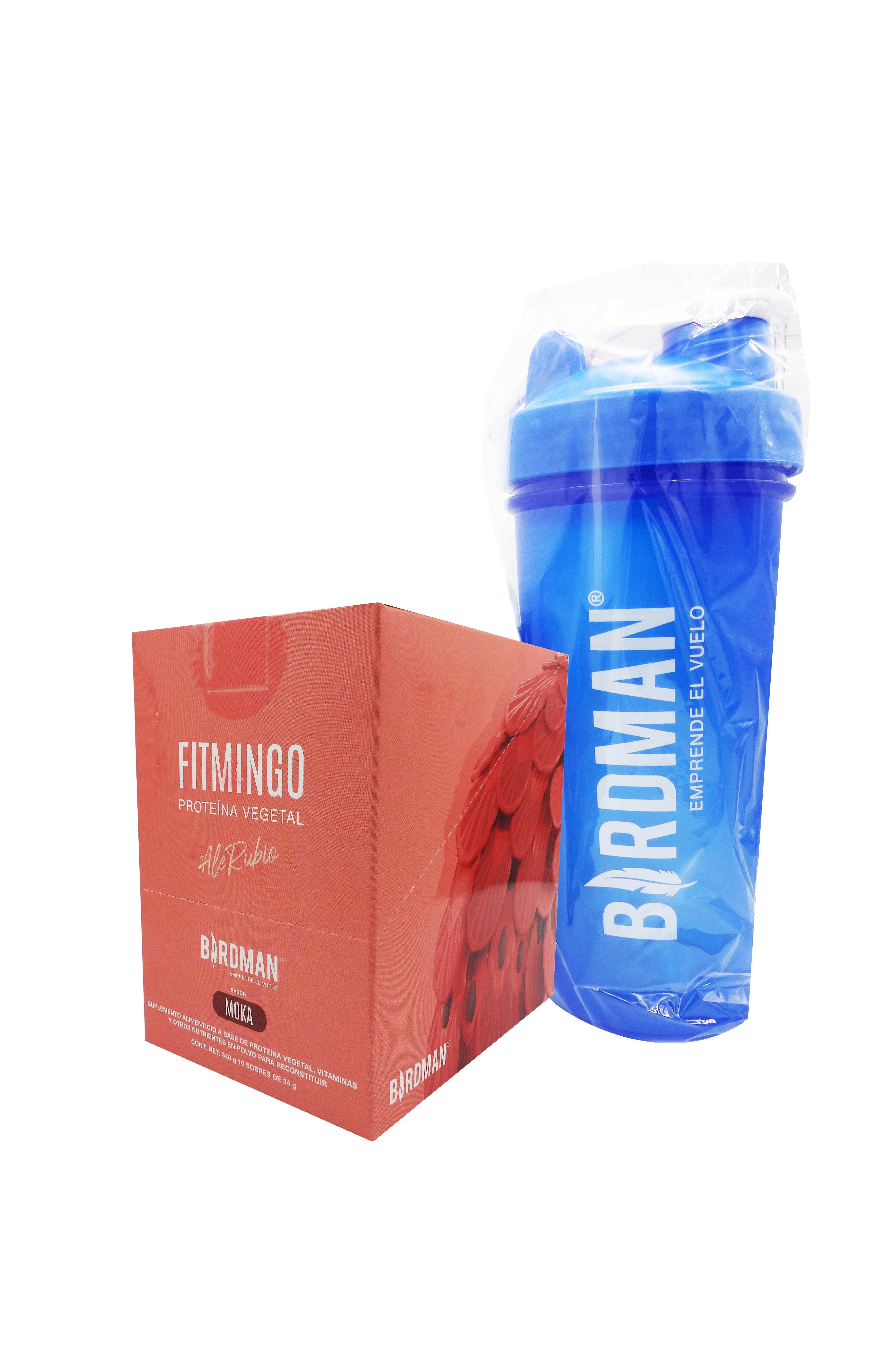 Fitmingo Proteina Moka 340 G Con 10 Sobres Birdman