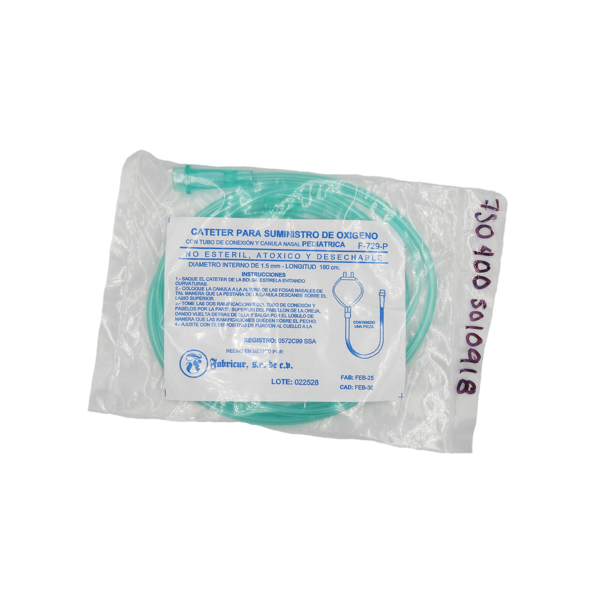 Canula/Puntas Nasales Pediatrica Dip-Mac F729