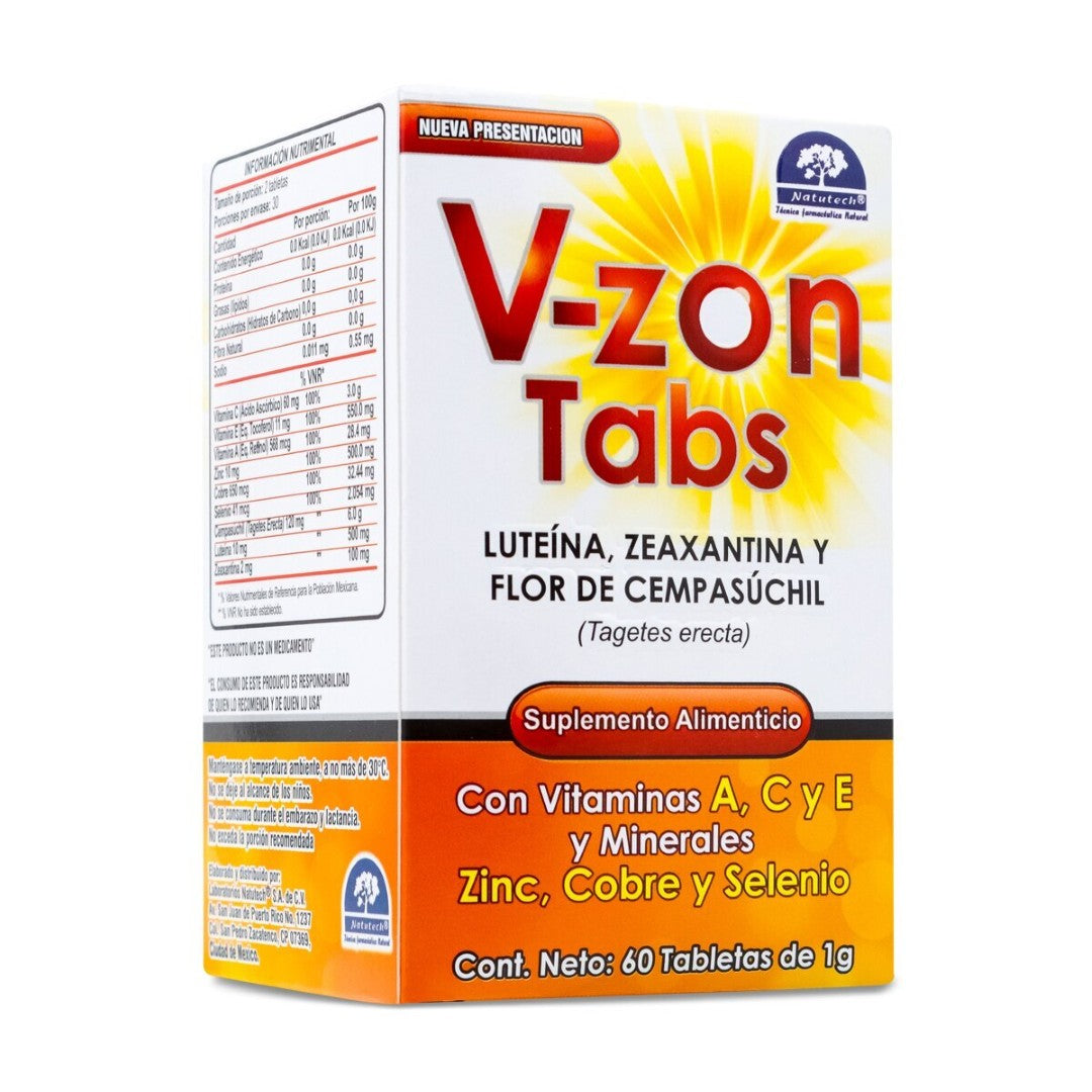 V-Zon 20/15 Mg Con 60 Tabletas  (Optivision)